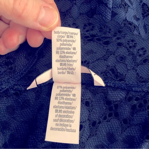 Victoria’s Secret dk blue lace romper small - Picture 6 of 6